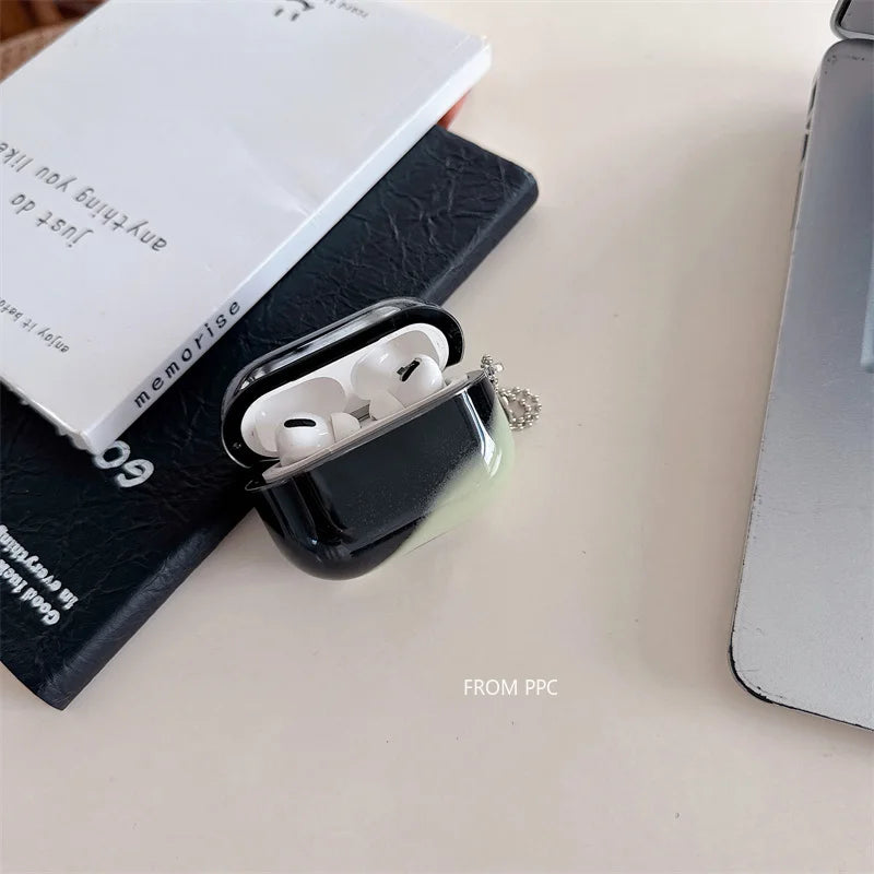 Glow-in-the-Dark AirPods Case — Liquid Glitter Quicksand | Fits AirPods 2/3/4 & Pro