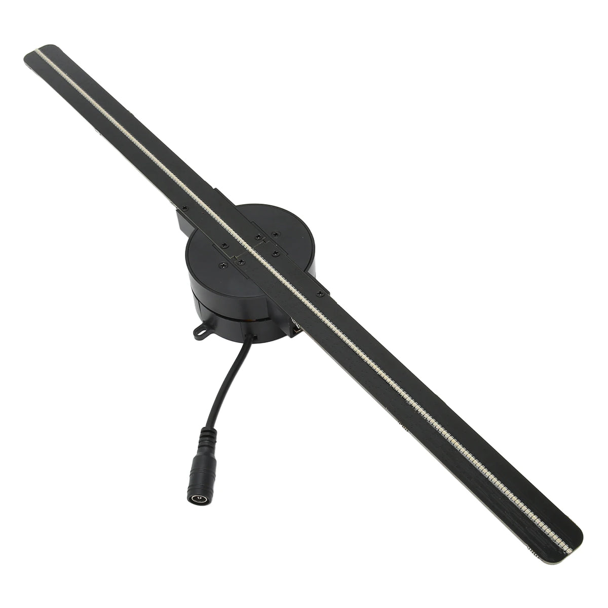 Black video light on a white background