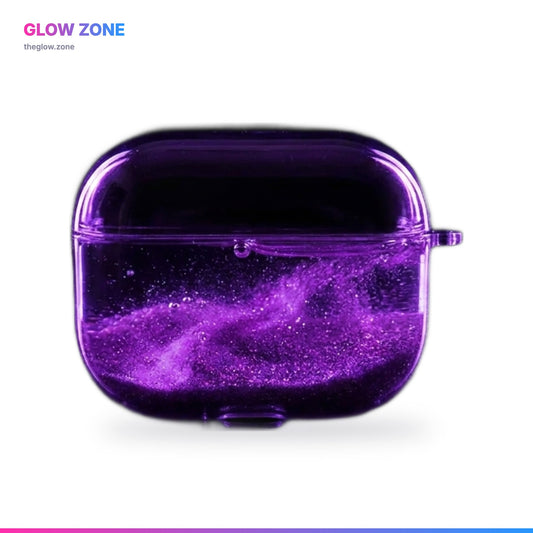 Glow-in-the-Dark AirPods Case - Liquid Glitter Quicksand | Fits AirPods 2/3/4 & Pro