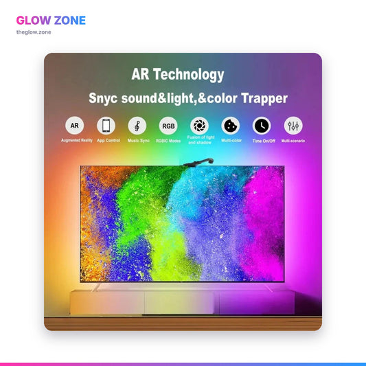 Immersive TV Backlight with Camera Sync - RGBIC LEDs That Match Your Screen
